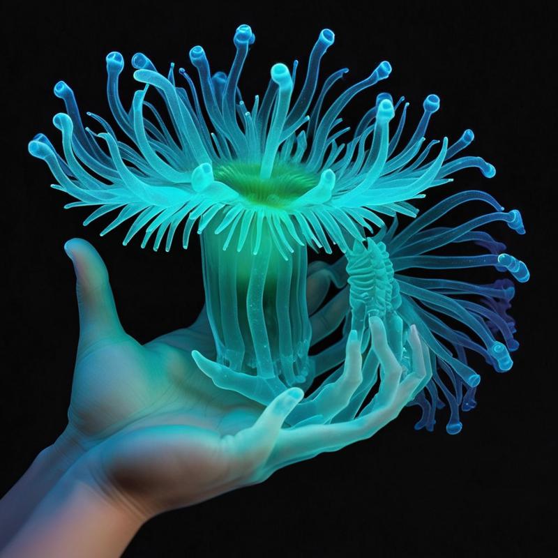 02760-1677982873-biomechanical bioluminescent (hand_1.2) made out of N30N, _lora_Neon_Sea_Life_0.7_  sea anemone,.png